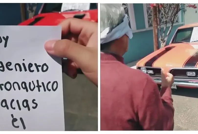 Hijo le regala un auto a pap&aacute;