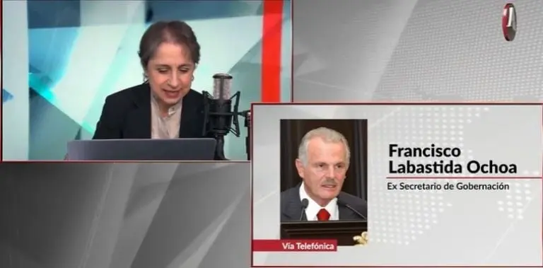 Entrevista de Carmen Aristegui a Francisco Labastida. Foto: captura de pantalla.