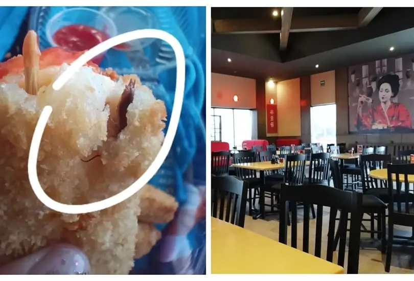 Mujer encuentra cucaracha en su comida Mujer encuentra cucaracha en su comida
