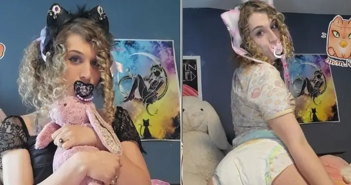Lucy Anne, mujer de 28 a&ntilde;os que vive como una beb&eacute;