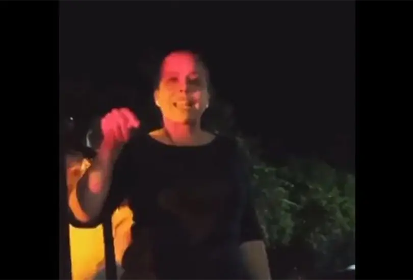 Mariana Vitela lleg&oacute; al lugar del incidente en Lerdo, Durango. 