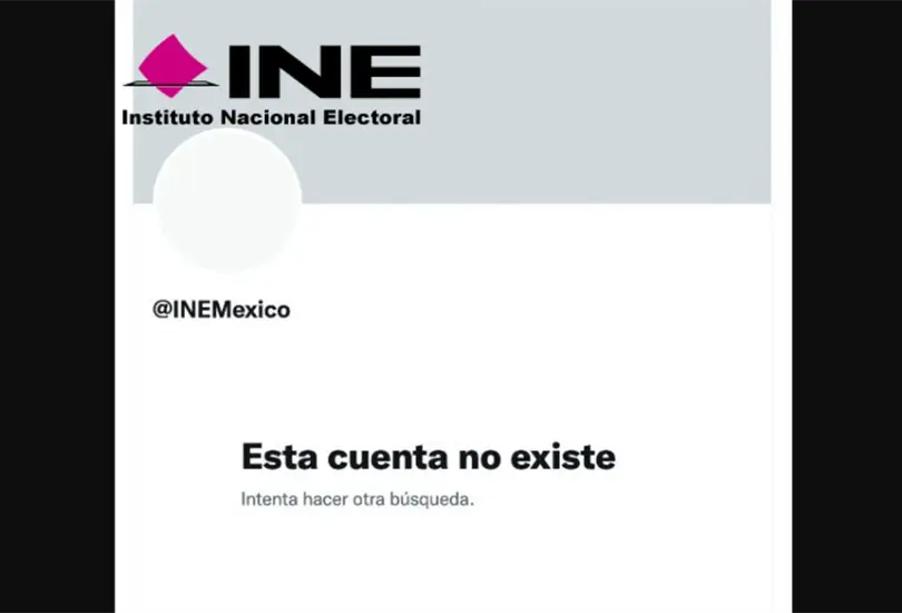 La cuenta del INE en Twitter desapareci&oacute;