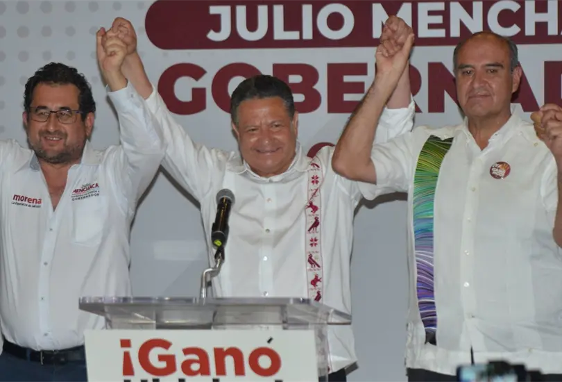 De acuerdo al conteo r&aacute;pido del INE, Julio Menchaca tendr&iacute;a entre el 60.4 y  63.2 por ciento de los votos en Hidalgo