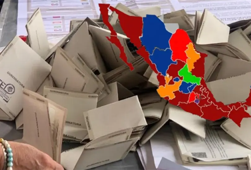 As&iacute; qued&oacute; el mapa electoral de M&eacute;xico este 2022. 