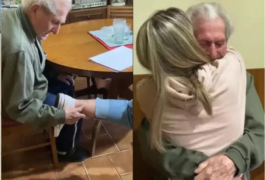 Se tatúa los nombres de sus abuelitos y ellos rompen en llanto al verlo | VIDEO Se tatúa los nombres de sus abuelitos y ellos rompen en llanto al verlo | VIDEO