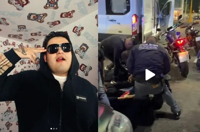 Presuntos polic&iacute;as de Neza simulan m&uacute;ltiples detenciones para video de Uzielito Mix | VIDEO