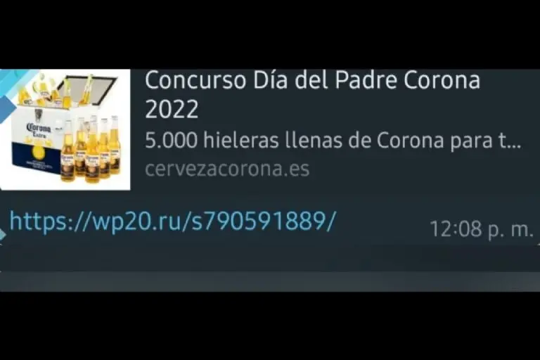 Estafa de Corona por WhatsApp