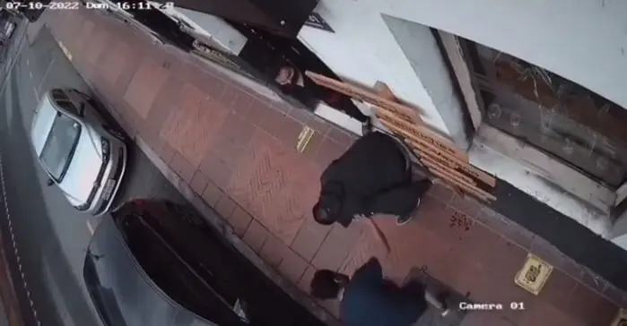 El agresor se dio a la fuga