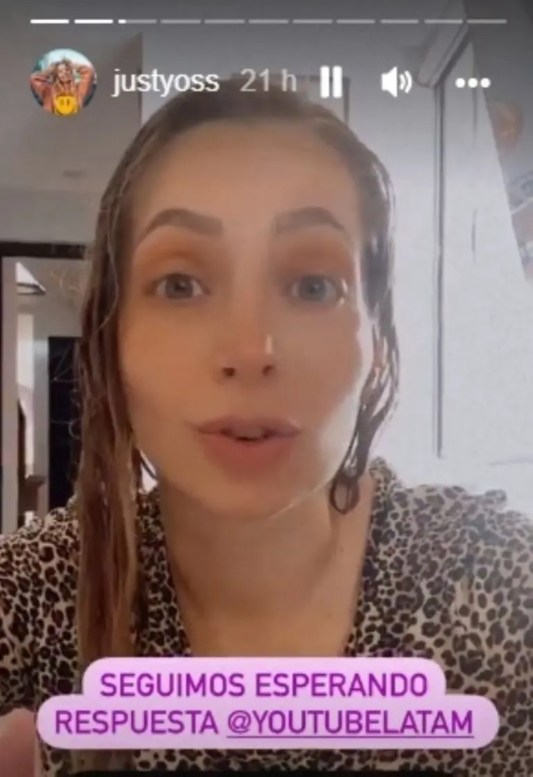 La influencer también contó que los videos borrados no pudieron ser descargados. Foto: Instagram.