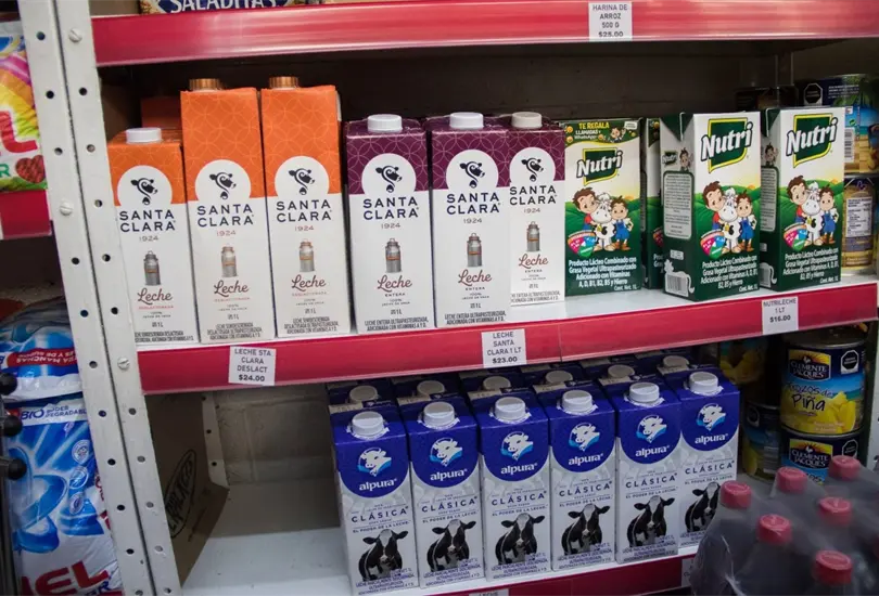 Este es el precio del litro de leche en la Ciudad de M&eacute;xico y Zona Metropolitana. 
