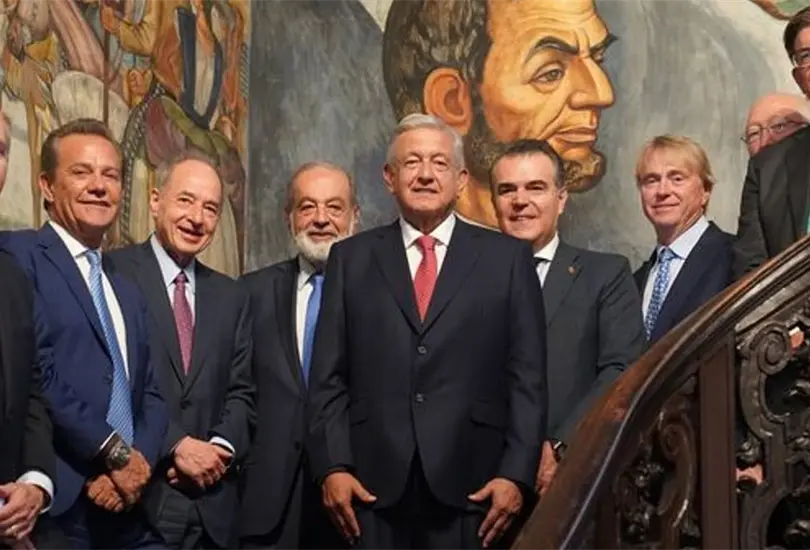 AMLO sostuvo un desayuno con empresarios de M&eacute;xico y EU en Washington.