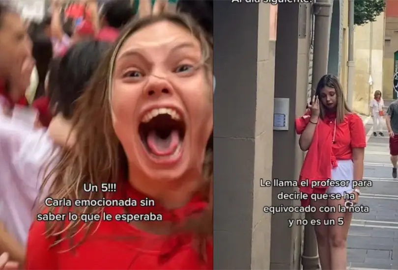 La estudiante celebr&oacute; muy emocionada que logr&oacute; pasar un examen de recuperaci&oacute;n, con lo que aprobar&iacute;a la materia, sin embargo, el profesor le rompi&oacute; sus ilusiones al decirle que se hab&iacute;a equivocado
