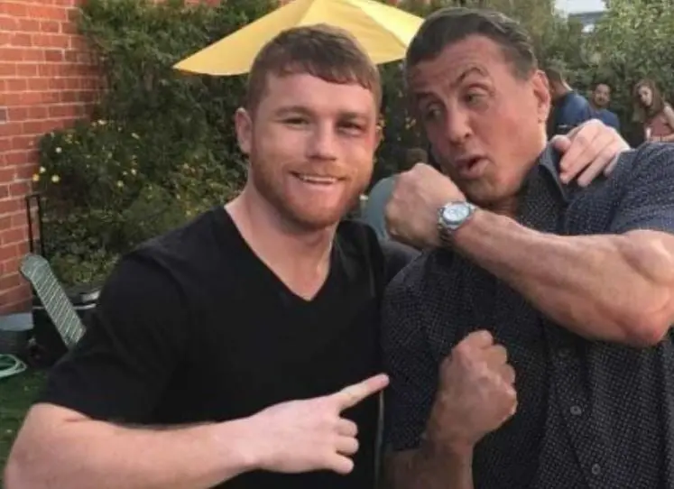 El intérprete de Rocky compartió una foto divertida junto al famoso boxeador mexicano.