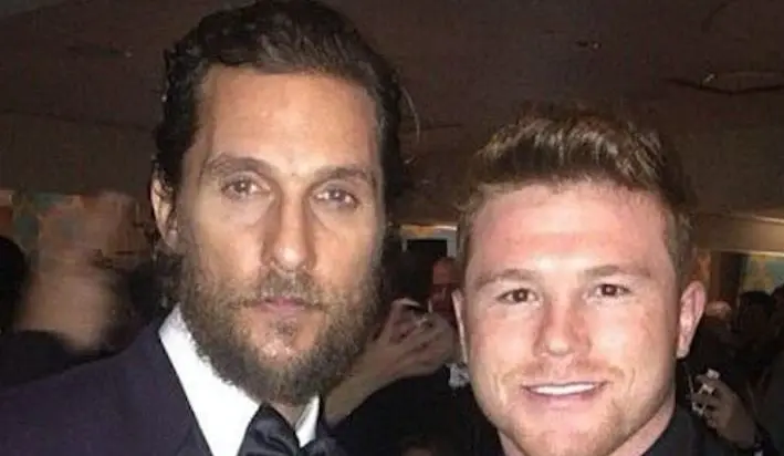 El 'Canelo' presumió una foto en su Instagram junto al actor de Hollywood.