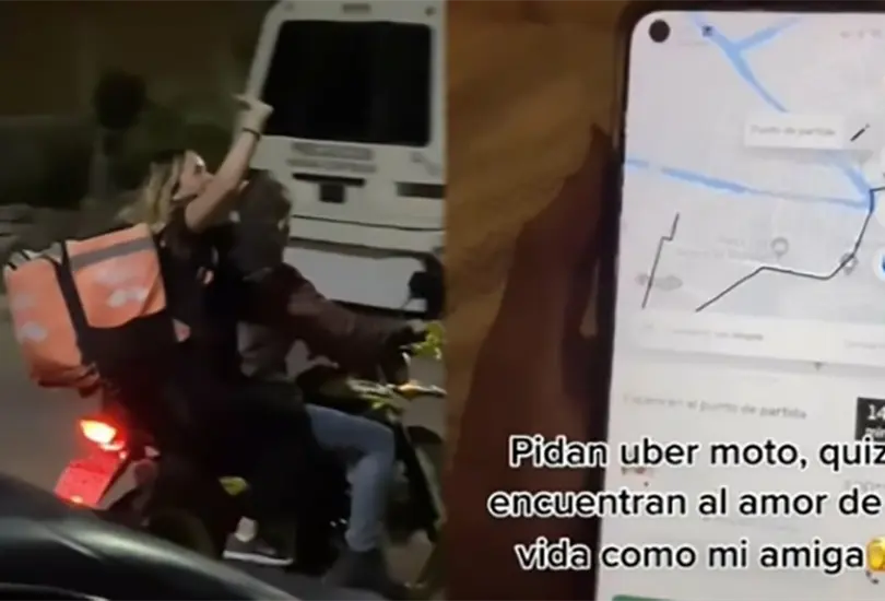 Joven se enamora del repartidor de comida historia se vulve viral Cr&eacute;ditos: TikTok