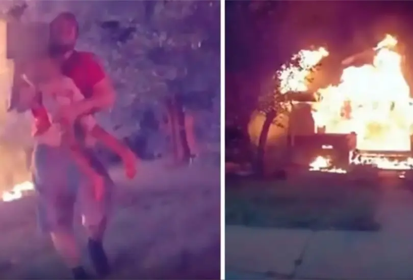 Nicholas Bostic fue captado mientras resctaba a uno de los ni&ntilde;os Cr&eacute;ditos: Especial 