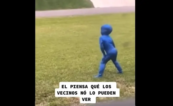 Cree que nadie lo ve.