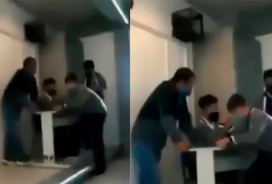 Profesor organiza retas de fuercitas y alumno resulta lesionado Créditos: Captura de video