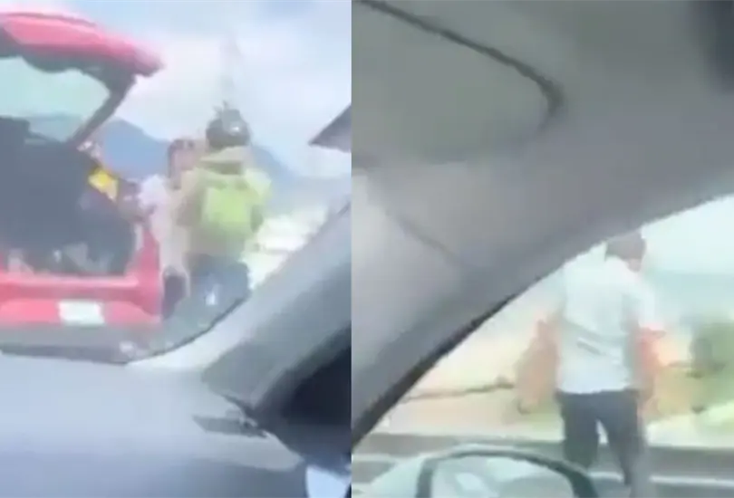 El hombre que avent&oacute; al repartir se dio a la fuga. 