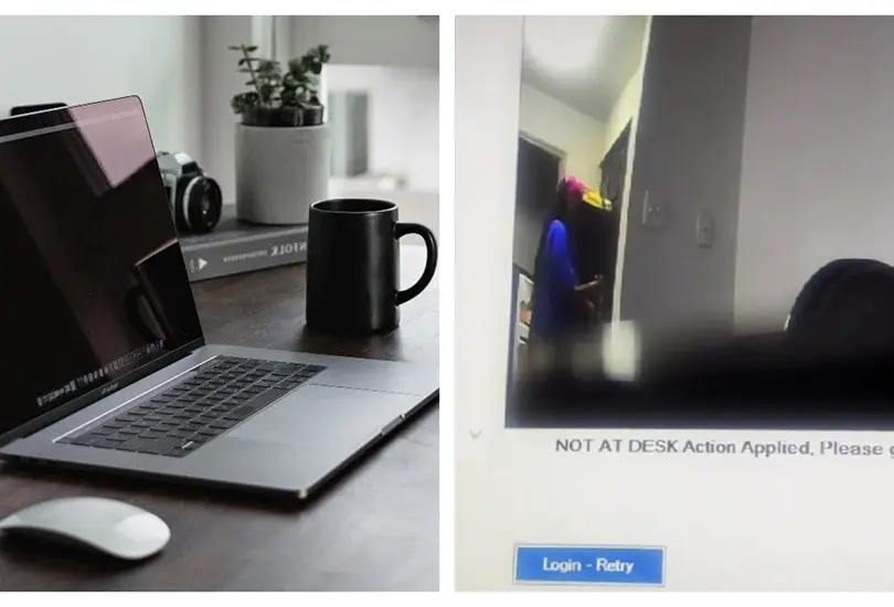 Vigilan a empleada en el home office