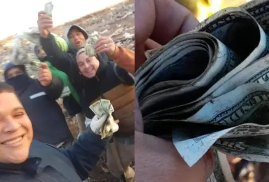 Trabajadores de la limpieza se vuelven millonarios al encontrar más de 1.5 mdp entre los residuos Créditos: Especial Trabajadores de la limpieza se vuelven millonarios al encontrar más de 1.5 mdp entre los residuos Créditos: Especial