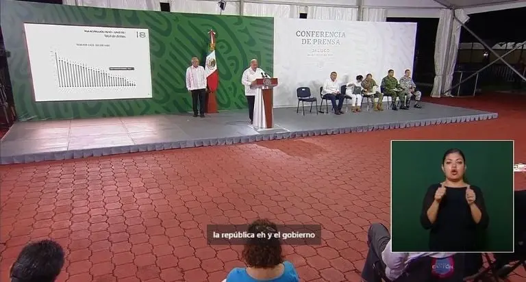 Enrique Alfaro informó sobre el feminicidio de Luz Raquel Padilla. Foto: captura de pantalla.