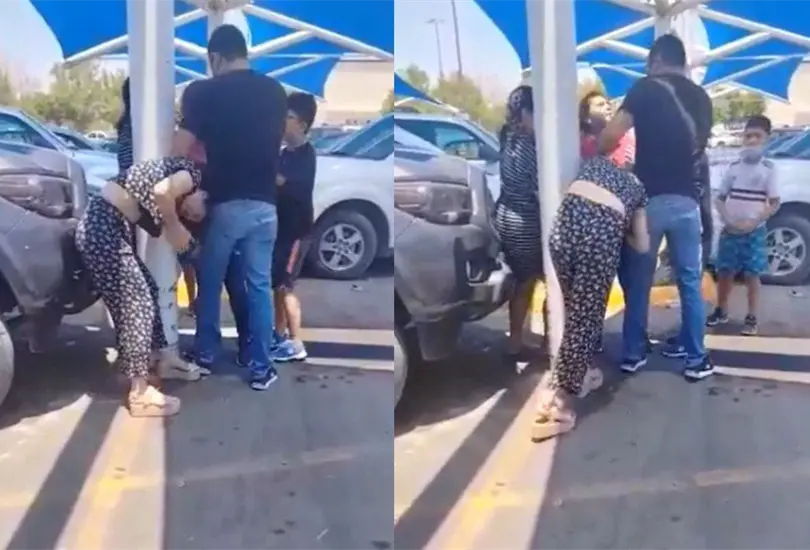 Una de las amigas de la mujer le inform&oacute; que su esposo estaba con su amante en un Walmart por lo que no pudo evitar ir a enfrentarlos 