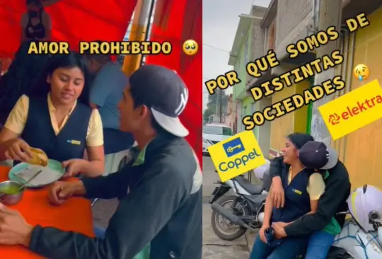 Los empleados fueron captados en un puesto de tacos, disfrutando de su amor mientras suena de fondo Amor Prohibido de Selena 