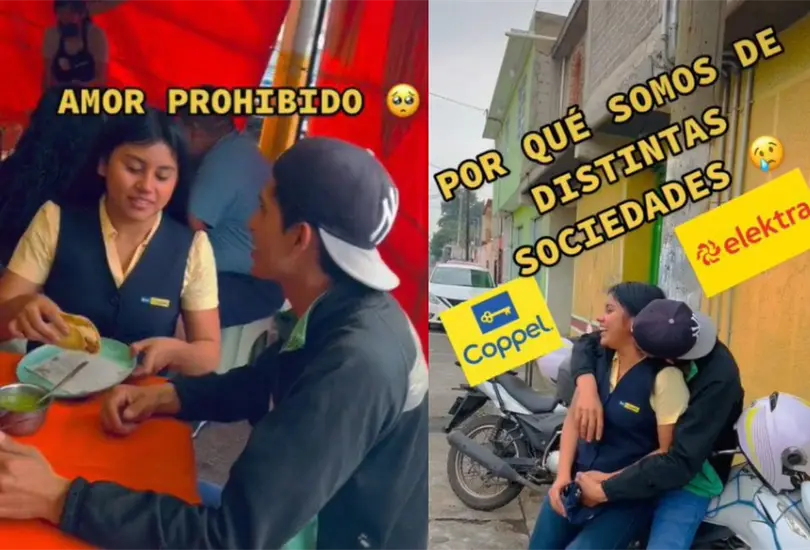 Los empleados fueron captados en un puesto de tacos, disfrutando de su amor mientras suena de fondo Amor Prohibido de Selena Los empleados fueron captados en un puesto de tacos, disfrutando de su amor mientras suena de fondo Amor Prohibido de Selena