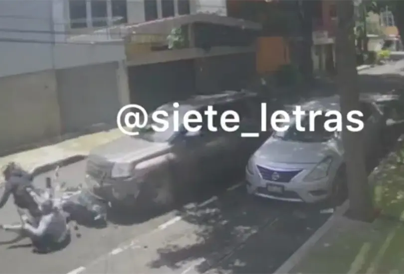 Conductor atropella a ladrones que ele robaron 100 mil pesos Cr&eacute;ditos: Especial