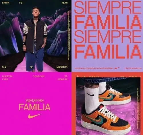 Nike lanz&oacute; en 2021 un dise&ntilde;o especial de calzado de D&iacute;a de Muertos de la mano del guanajuatense. 