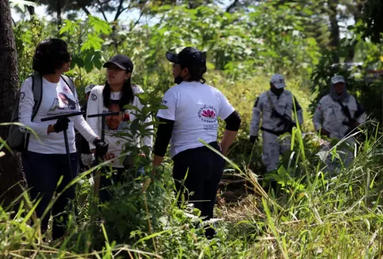 Trabajos de prospecci&oacute;n de la Comisi&oacute;n de B&uacute;squeda de Personas en Jojutla Morelos.
