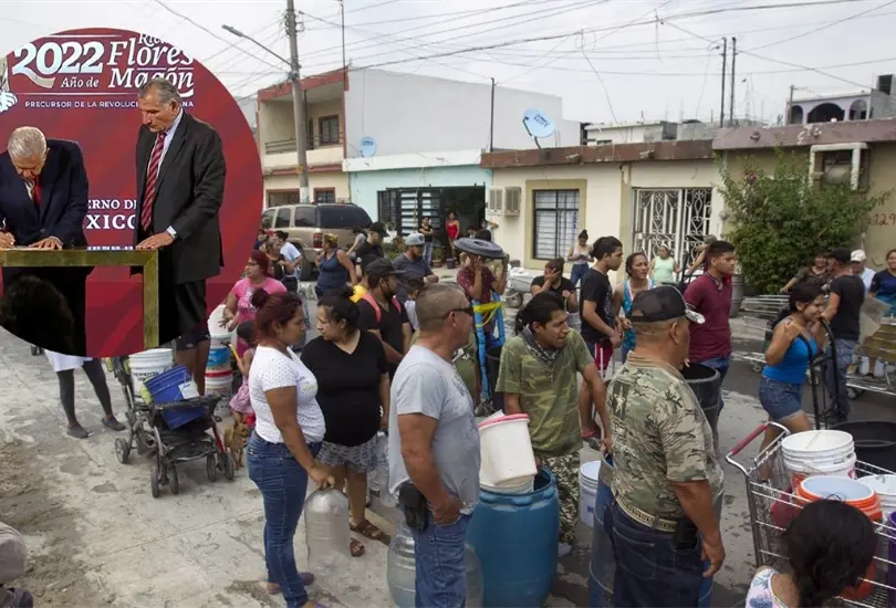 El presidente se comprometi&oacute; a garantizar agua por 10 a&ntilde;os. 