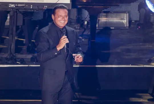 Luis Miguel en un concierto en la Ciudad de México. 