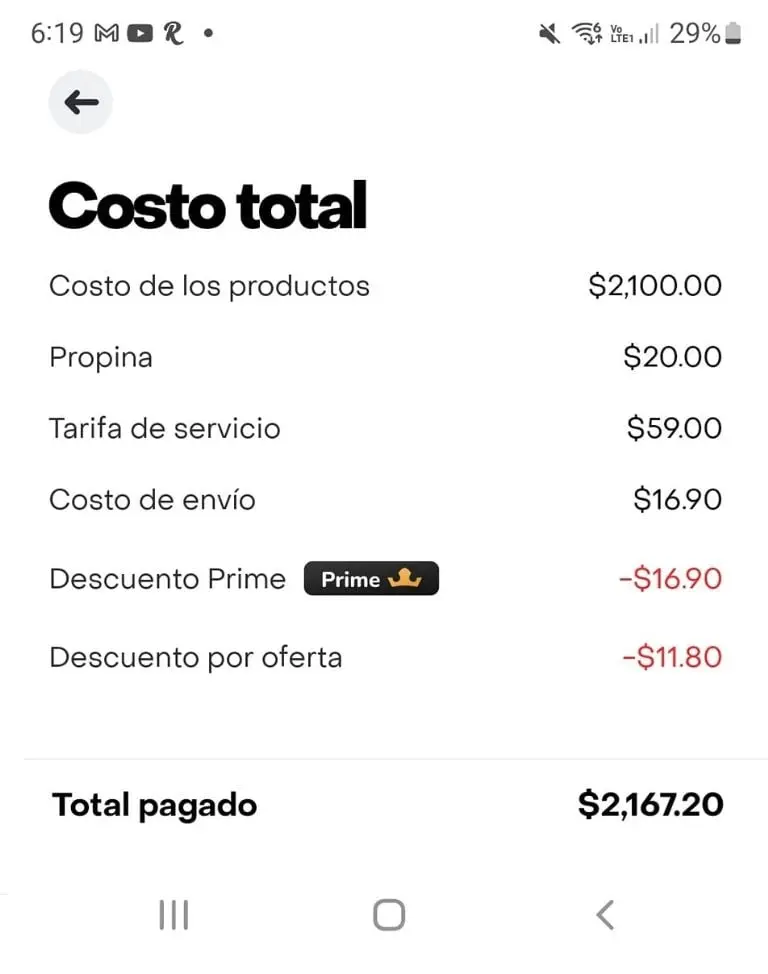 El total del costo de 20 hamburguesas de Carl's Junior. Foto: Facebook.