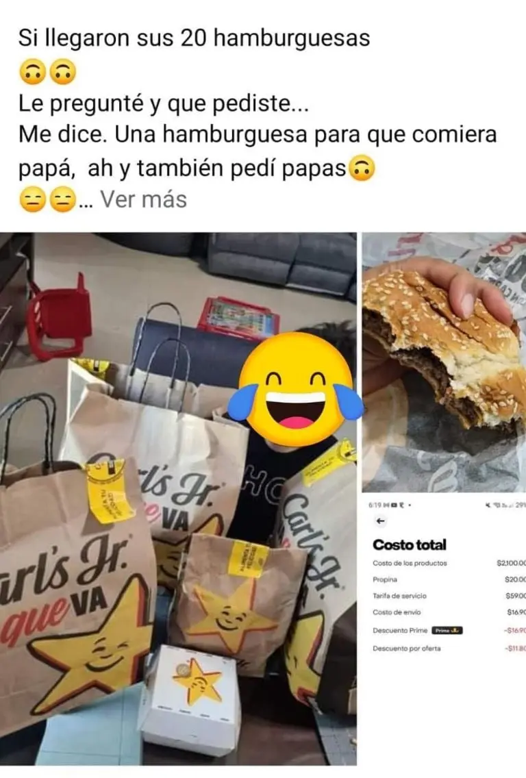 La mamá tomó con humor el accidente con Rappi de su hija. Foto: Facebook