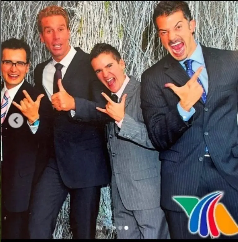 Una foto del cast de Venga la Alegría en los años que Sergio compartió la conducción del programa junto con del Solar. Foto: Instagram.