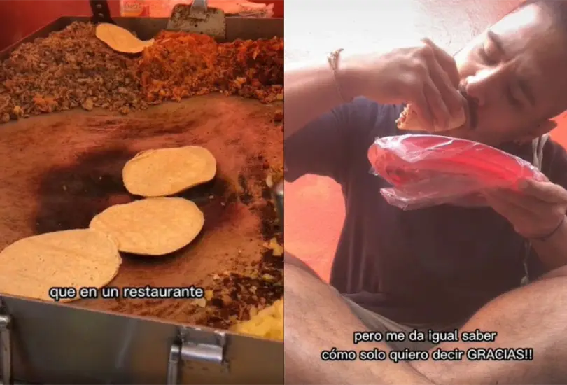 Un joven argentino publicó un video en su cuenta de TikTok en donde decidió darle una oportunidad a los tacos callejeros, hecho que, aseguró, fue la mejor decisión que pudo haber tomado. Un joven argentino publicó un video en su cuenta de TikTok en donde decidió darle una oportunidad a los tacos callejeros, hecho que, aseguró, fue la mejor decisión que pudo haber tomado.