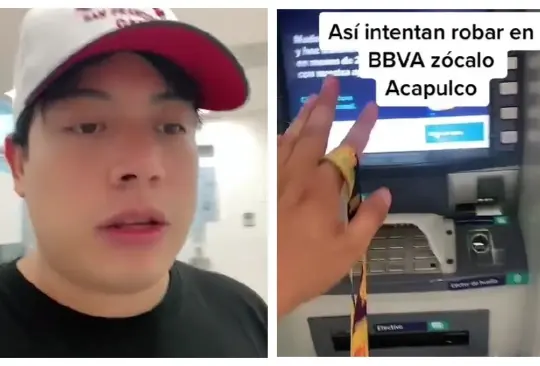 Exhiben robo en cajeros automáticos