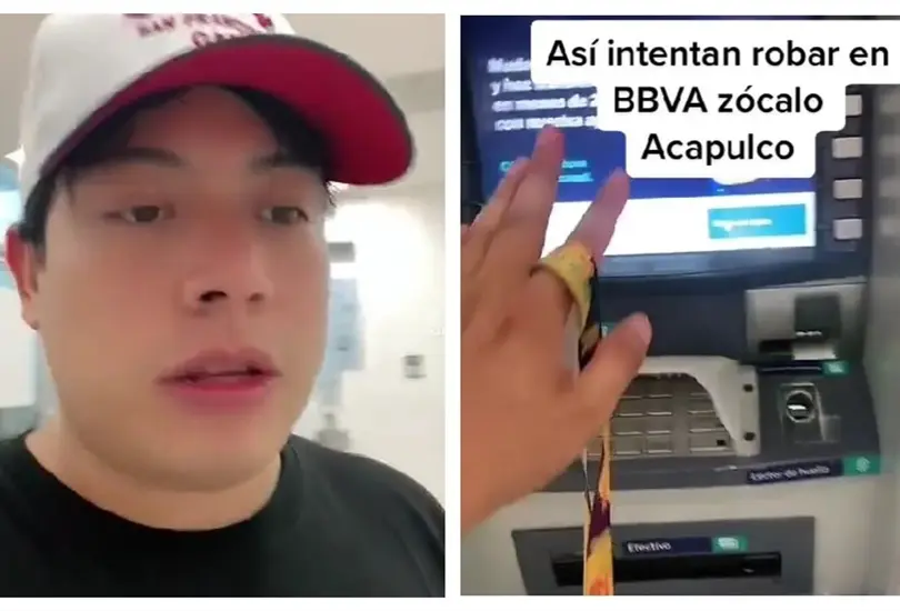 Exhiben robo en cajeros autom&aacute;ticos