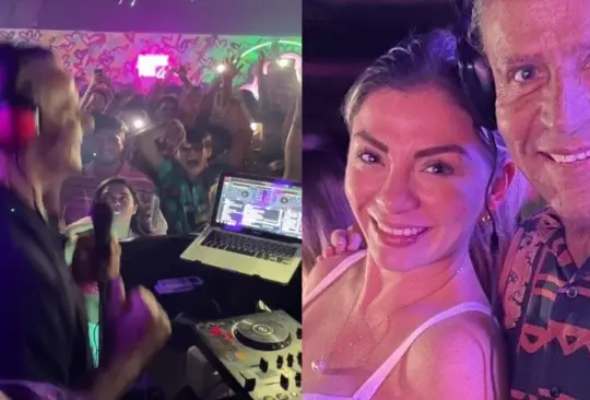 Alfredo Adame fue el DJ invitado en un bar de Veracruz. 