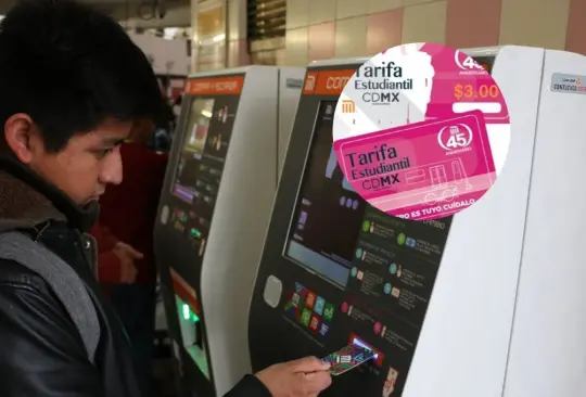 Los viajes en el Metro con la tarjeta de estudiantes valen tres pesos. 