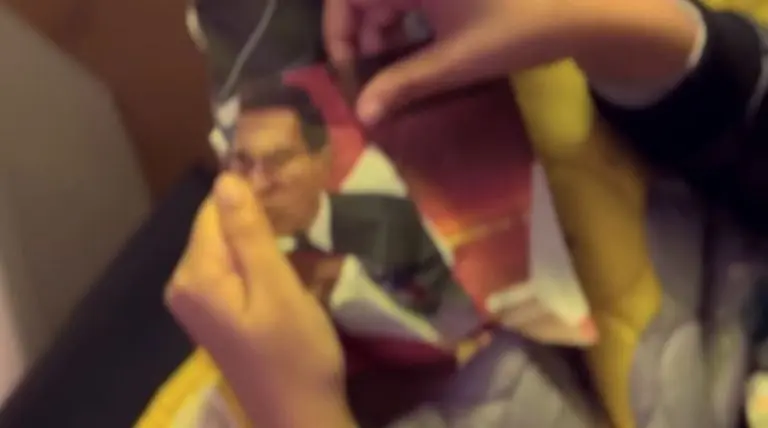 Martín Vizcarra, expresidente de Perú, protagonista de 'Mi bebito fiu fiu'. Foto: Tomada de video.