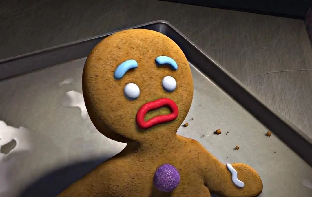 "¡Los botones no! No mis botones de gomita".