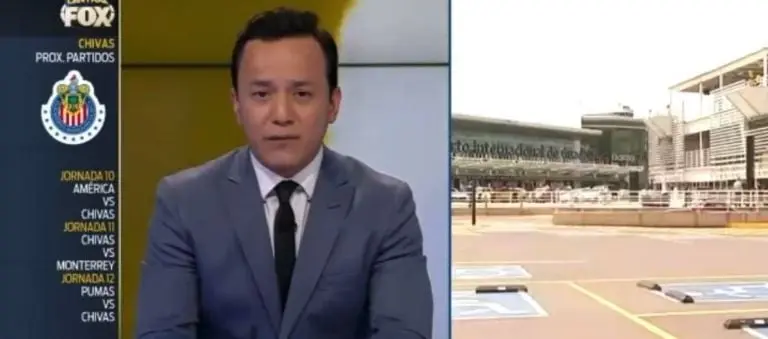 David Medrano fue atropellado en un enlace en vivo. Foto: captura de pantalla.