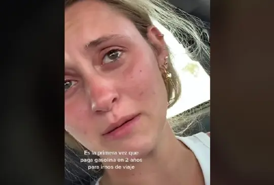 Novia llora porque le tocó pagar la gasolina