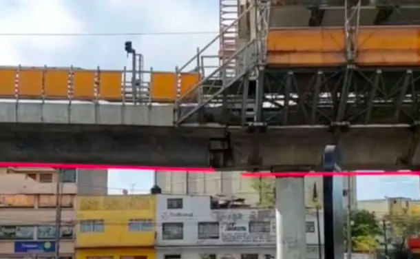 Alertan por posible ballena desnivelada en la L&iacute;nea B del Metro Cr&eacute;ditos: Captura de pantalla