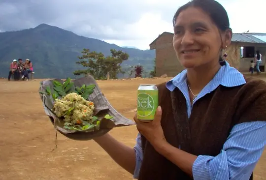 Coca Nasa es la primera empresa en comercializar productos a base de hoja de coca Créditos: Fabiola Piñacué 