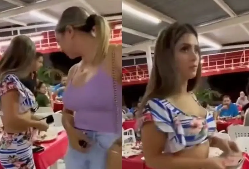 As&iacute; fue como Kimberly Flores se llev&oacute; la propina del mesero. 