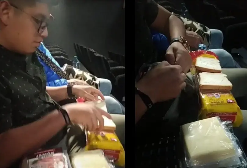 El joven llevaba un paquete de pan, dos de queso y jam&oacute;n e incluso mayonesa y mostaza